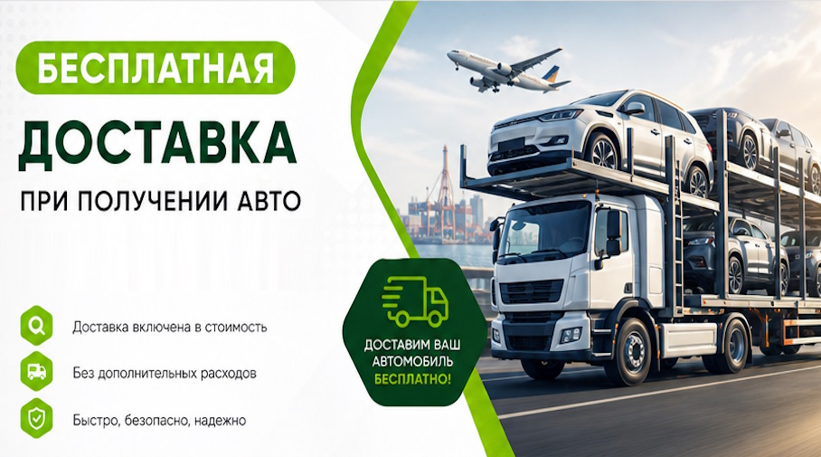 Акция! Бесплатная доставка по Шуе при получении авто